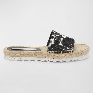 Stella McCartney Gaia Embroidered Mushroom Slides
